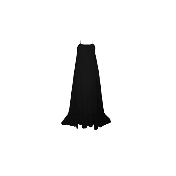 Black Lyocell Dress size Large - Picture 2 of 3